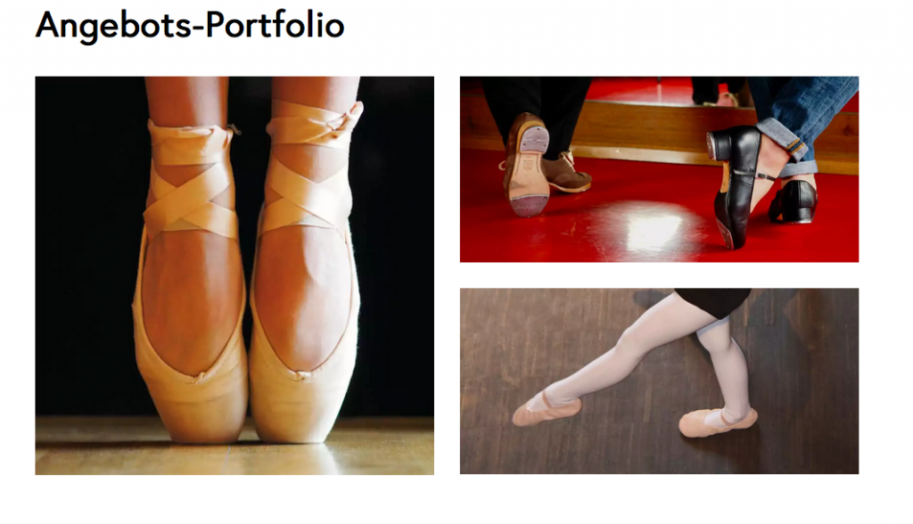 Portfolio der Ballettschule Die Färbe
