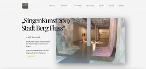 Home-Slider Ansicht der neuen Website des Kunstverein Singen