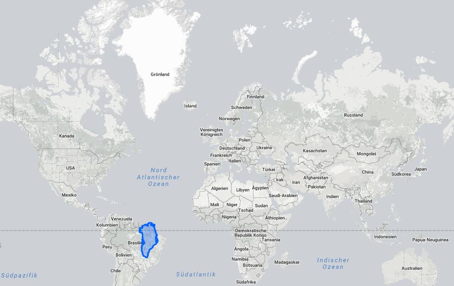 Vergleich Grönland Brasilien